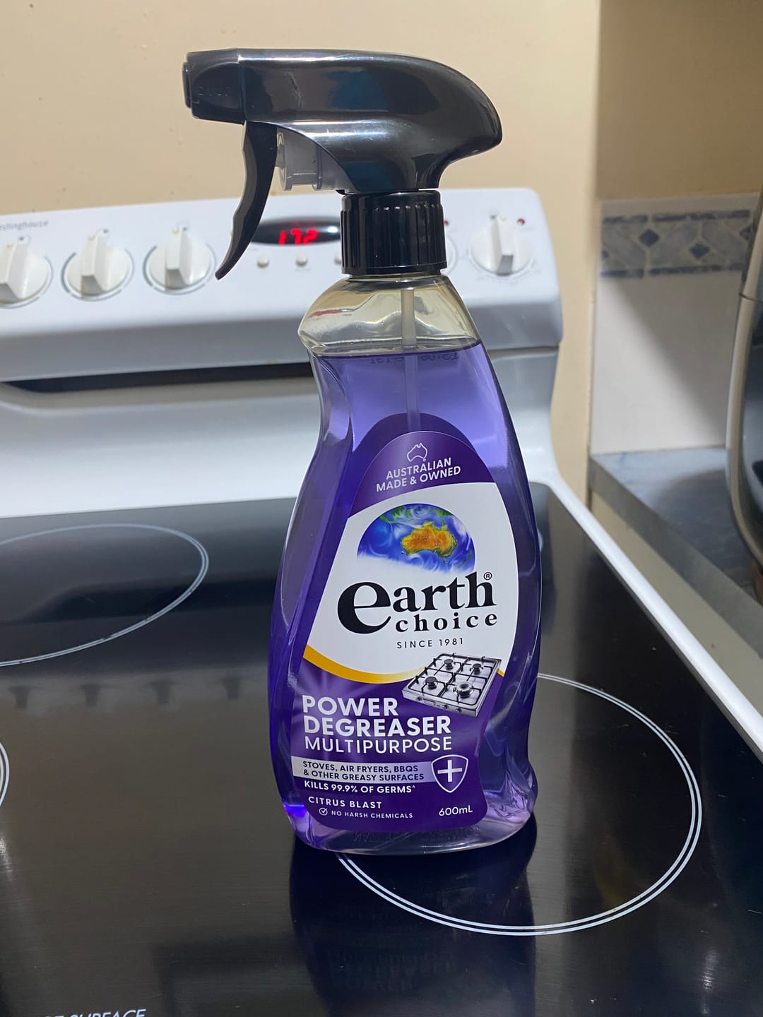 Customer photo review of Earth Choice Power Degreaser Multipurpose 600mL