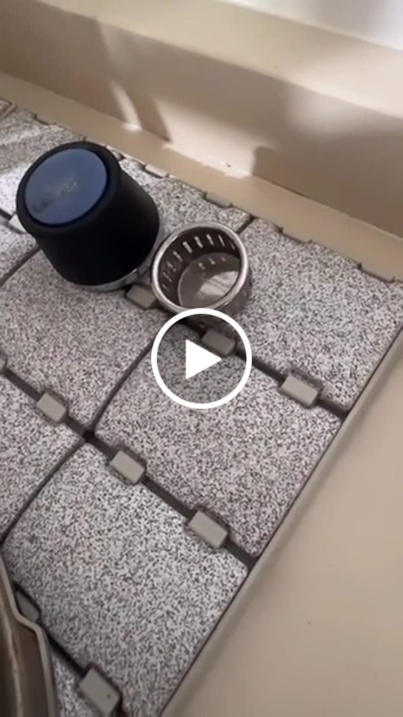 Customer video review of Diatomite Modular Bath Mat