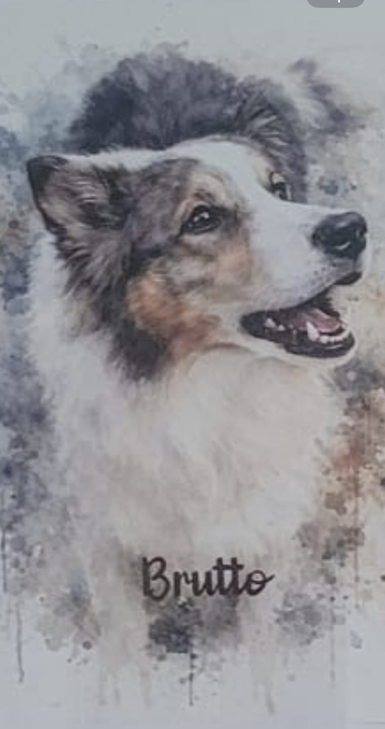 Customer photo review of Personalisiertes Poster - Aquarell Realistisches Porträt