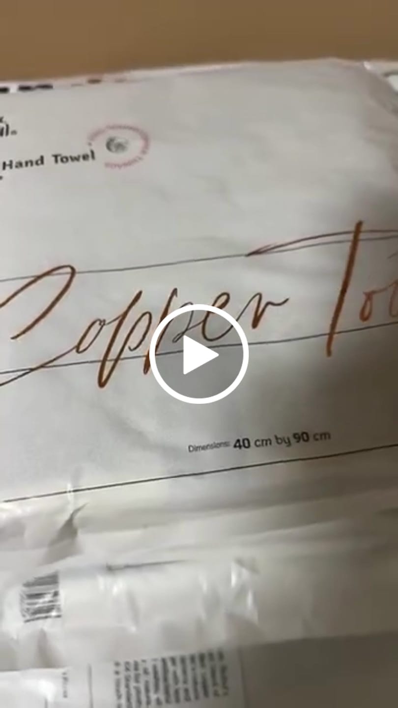 Customer video review of Premium Copper Hand Towel | Antibacterial
