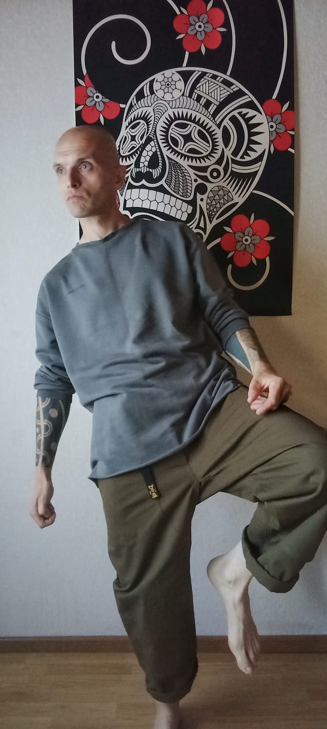 Customer photo review of 10 oz Cotton Canvas Climbing Pants - Olive