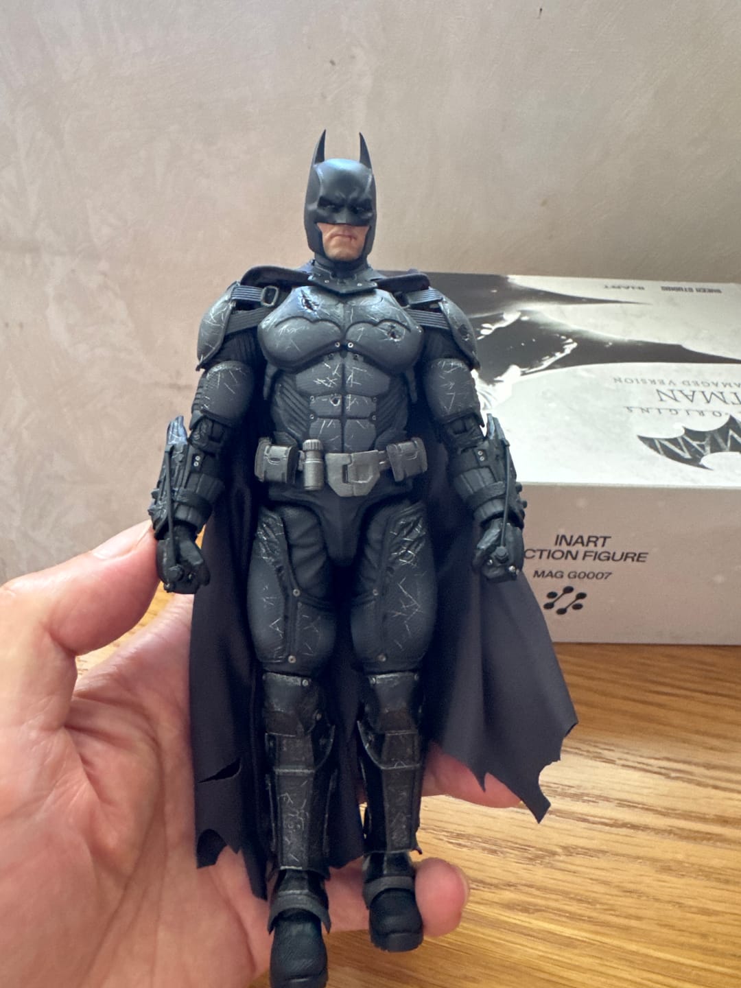 Customer photo review of Batman: Arkham Origins - Batman (Battle Damaged Version) Action Figure