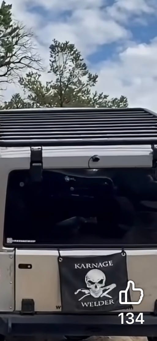 Customer photo review of OPENROAD Quick-Open Overland Shower/Privacy Awning V2