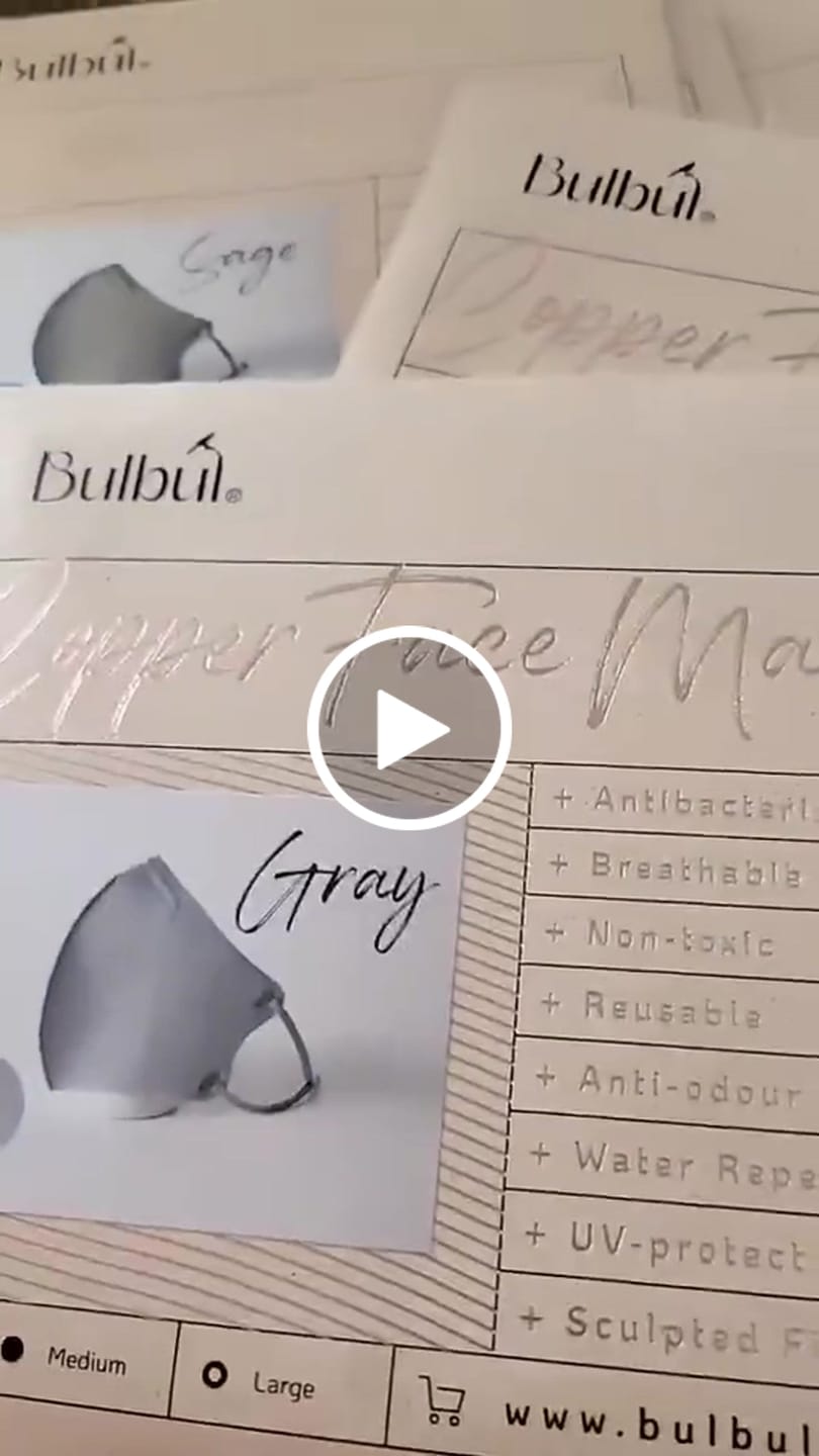 Customer video review of Reusable Copper Face Mask