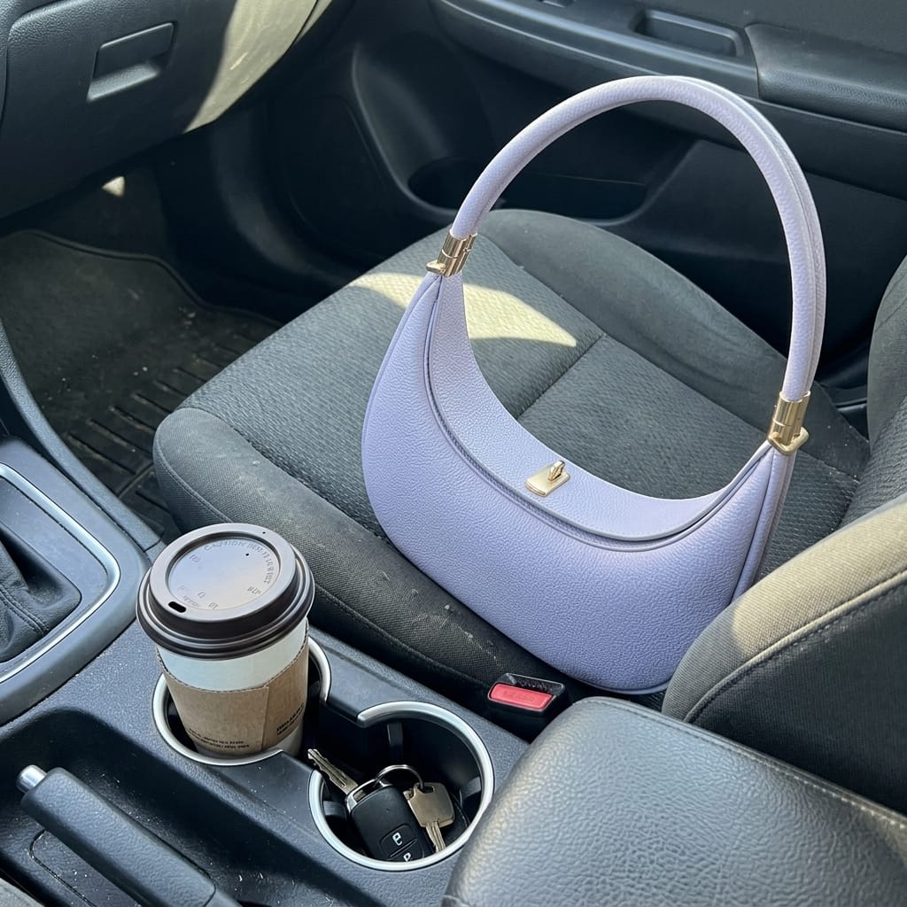 Customer photo review of Celeste - Chic Crescent Bag