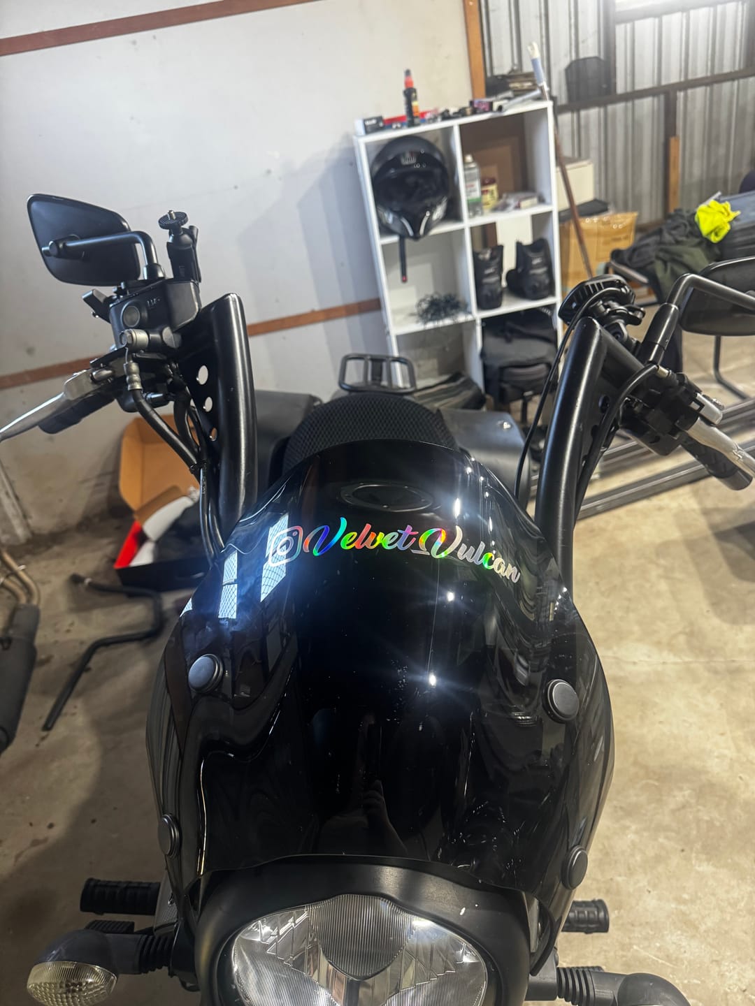 Customer photo review of Custom Holographic Instagram Handle Sticker