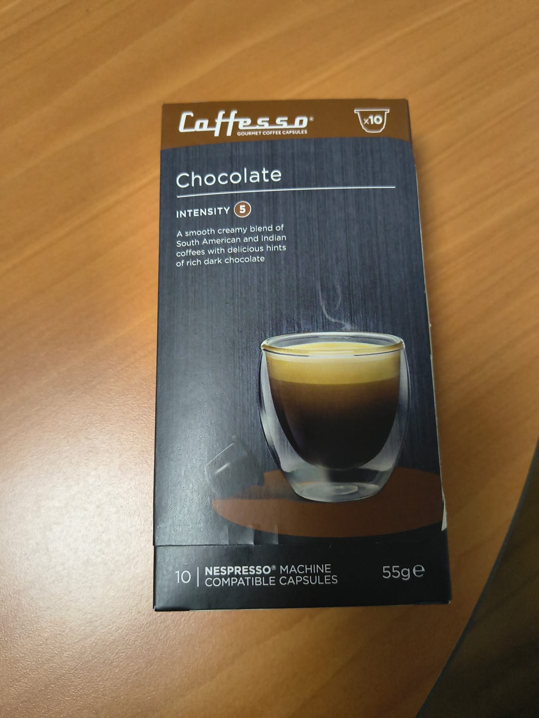 Customer photo review of 100 Cápsulas De Café Chocolate