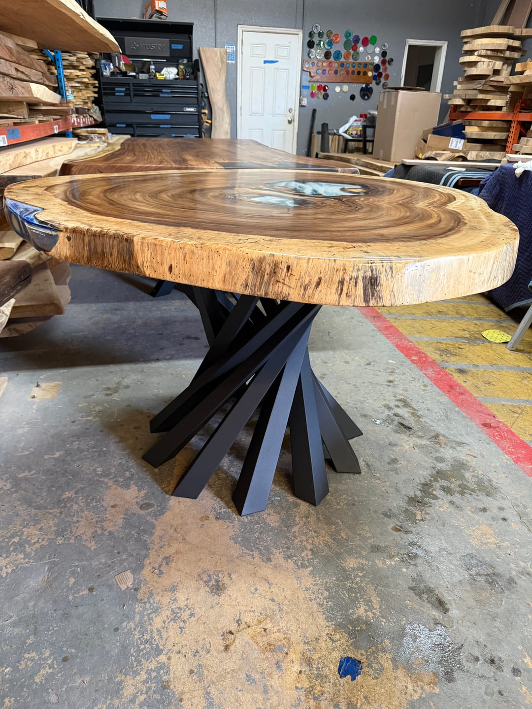 Customer photo review of Table Base 28" H for Custom Wood Furniture Project -325 Filar
