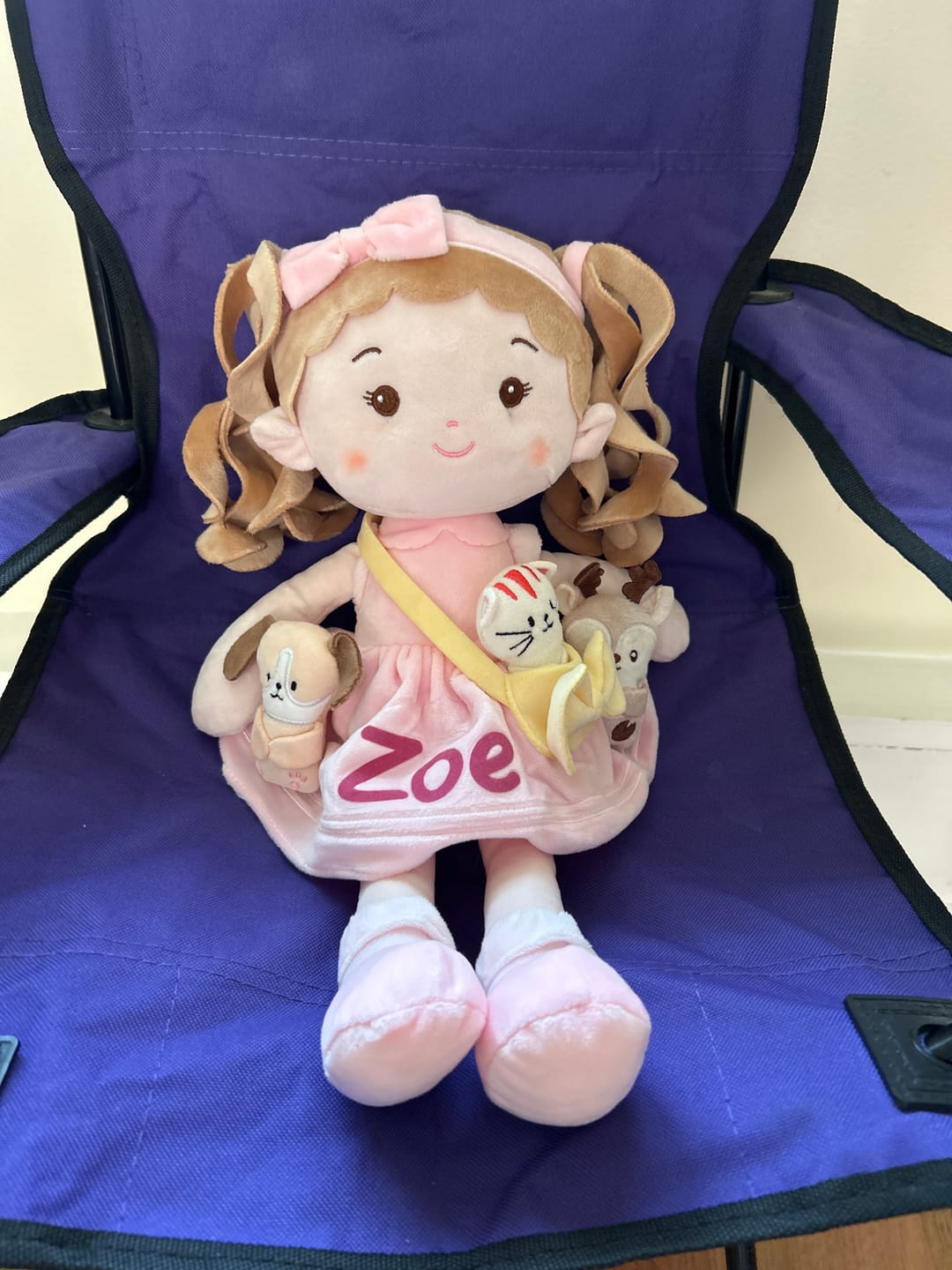 Customer photo review of Personalized Milly Girl & Her Pet