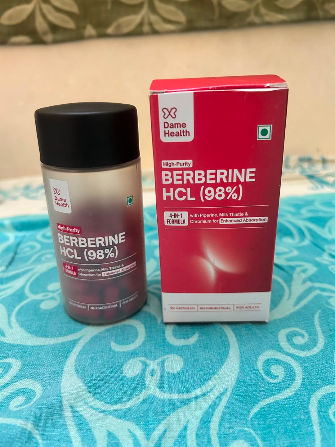 Customer photo review of Berberine HCL 98% + Milk Thistle |  Complete Metabolic Support | Gynac-Formulated