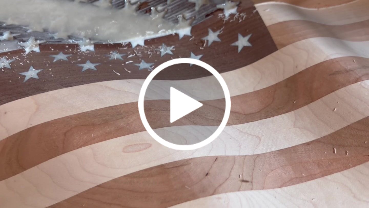 Customer video review of Wavy USA Flag CNC Kit