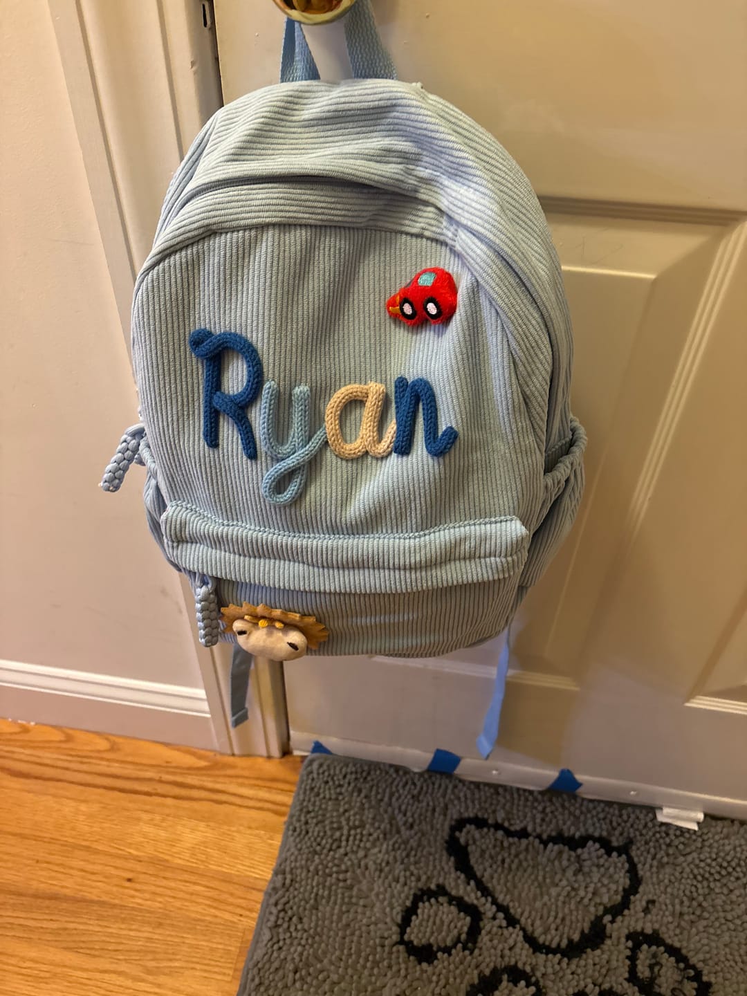 Customer photo review of K&C - Personalized Knitted Backpack