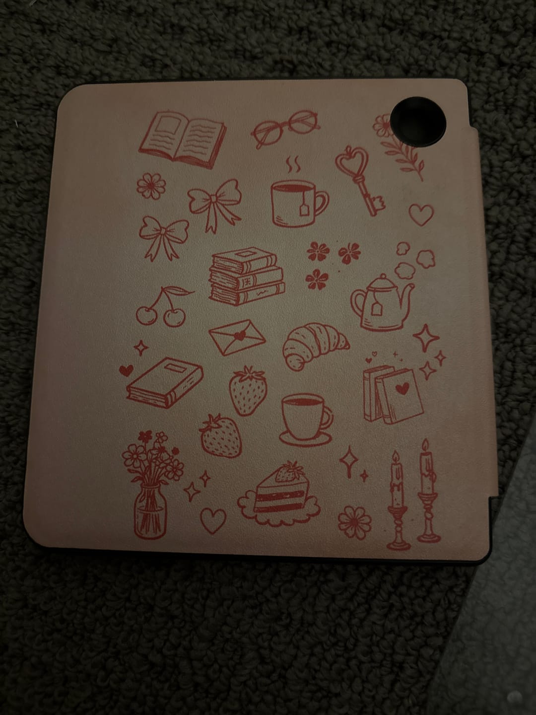 Customer photo review of Pink Club E-Reader Case