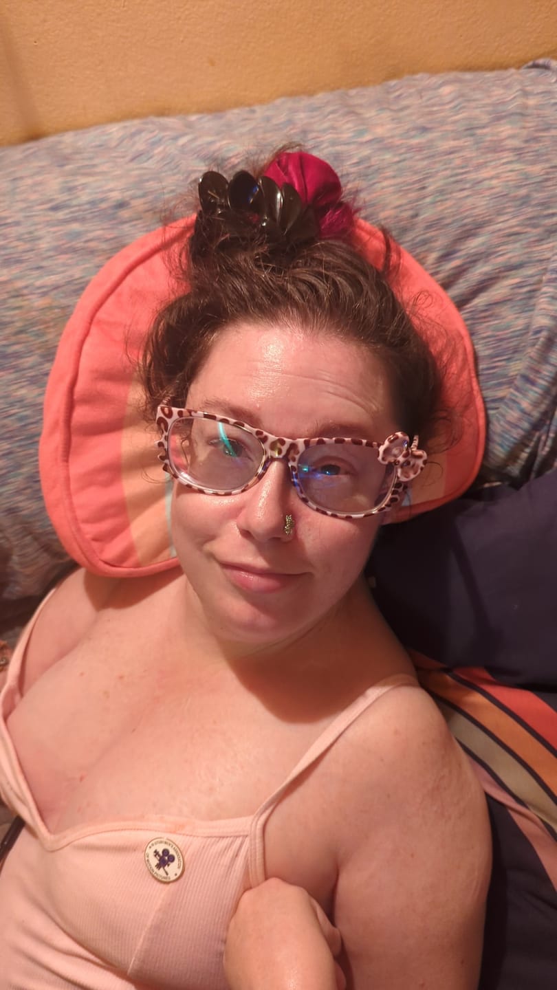 Customer photo review of Kitten Eyeglasses