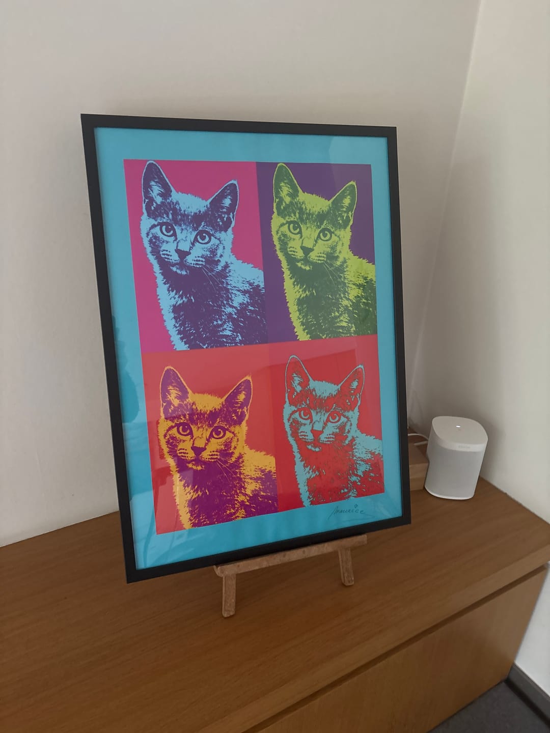 Customer photo review of Kleurvlakken - Gepersonaliseerde Poster