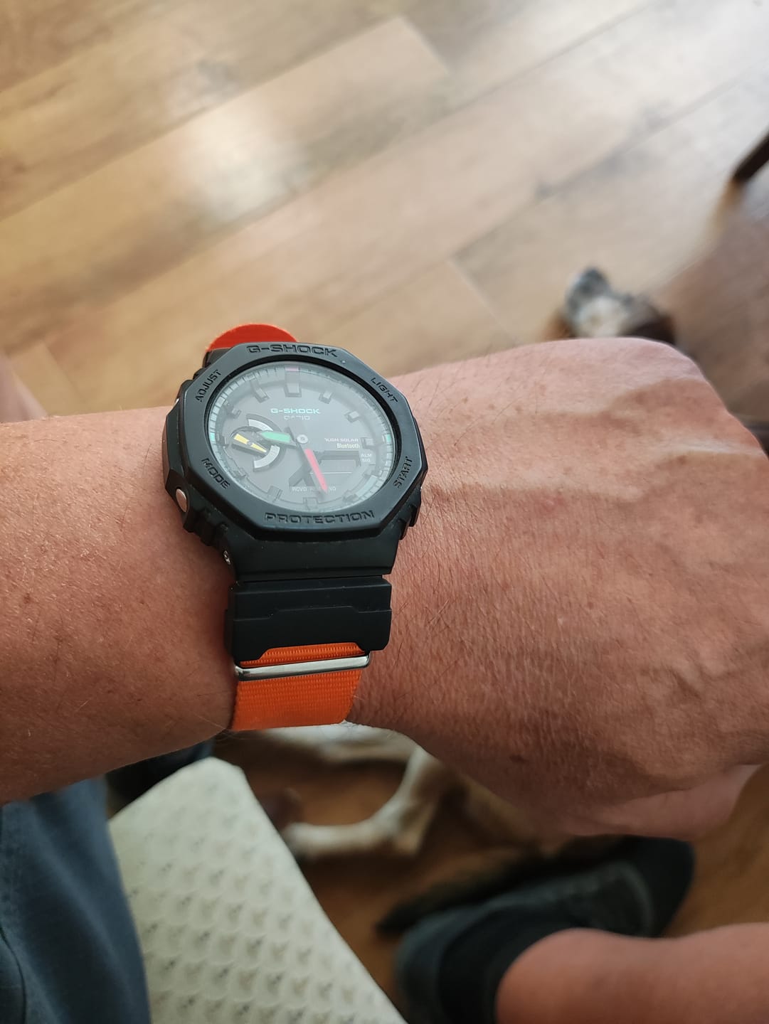 Customer photo review of Classic Military Style Strap for G-Shock Watch