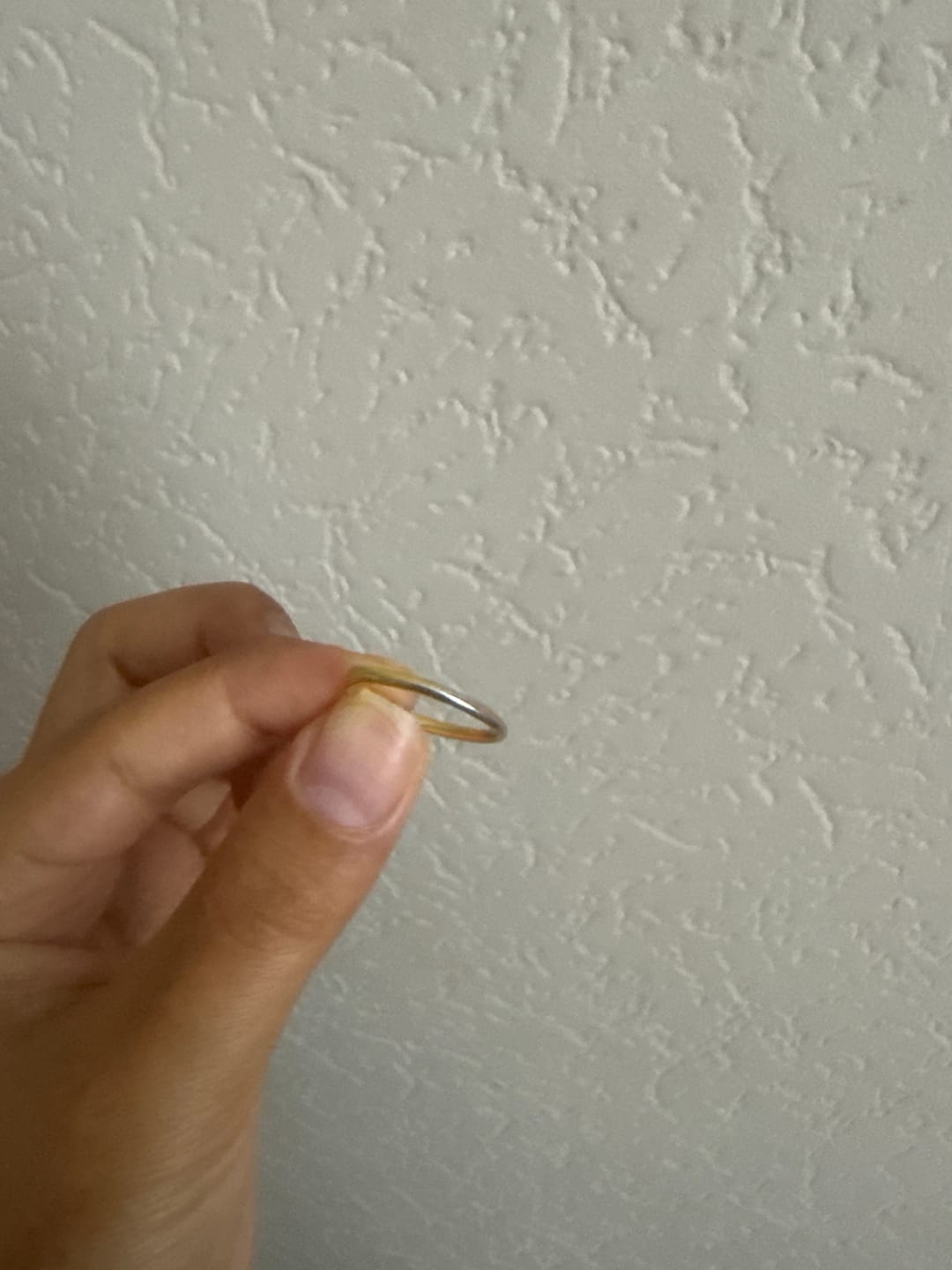 Customer photo review of Promise Initial open ring
