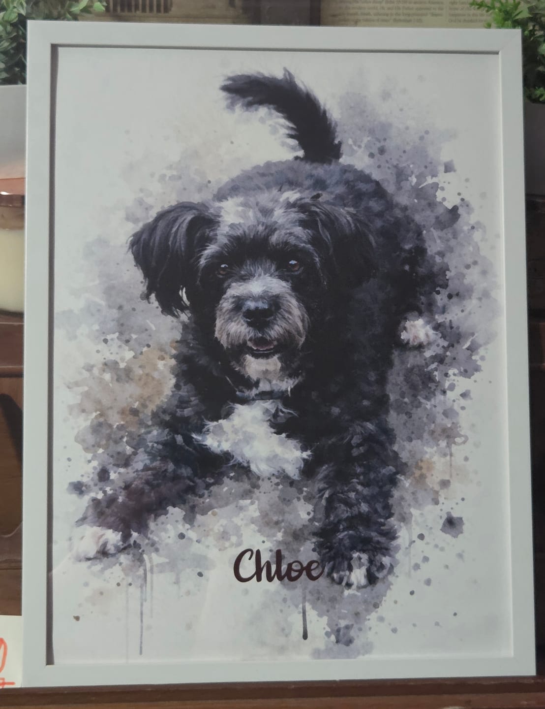 Customer photo review of Personalized Poster - Watercolor Realistic Portrait