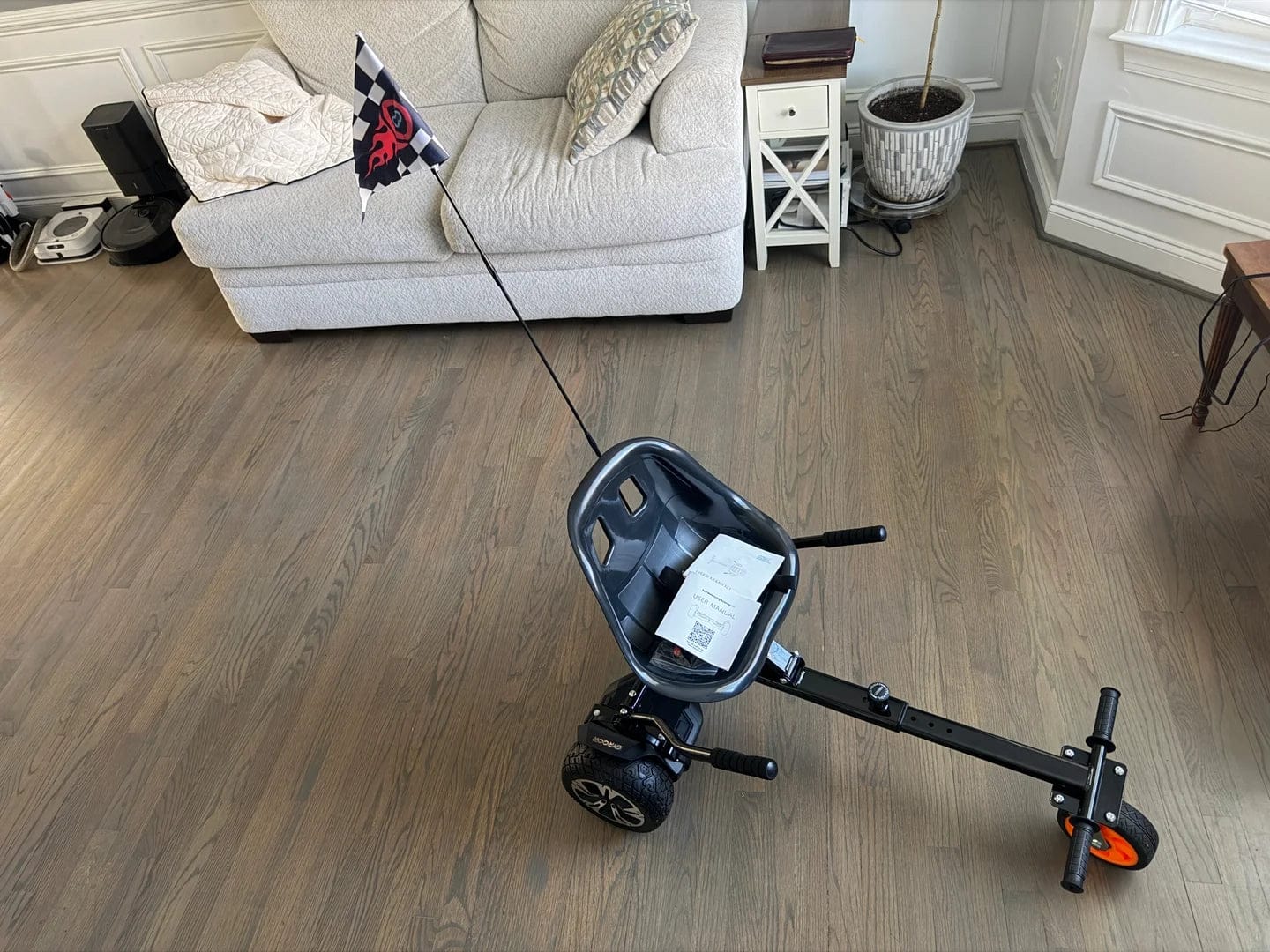 Customer photo review of Gyroor Selbstbalancier-Roller 500 W mit verstellbarem K1-Sitzaufsatz