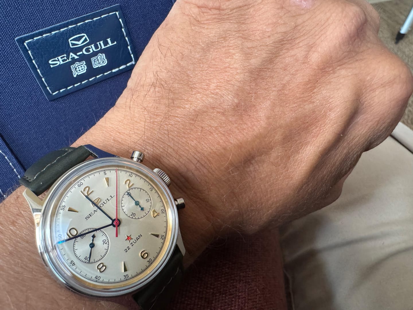 Customer photo review of Seagull 1963 Polar Night Edition Vintage Chronograph 37.3mm | Enhanced ST19 Fine Finishing