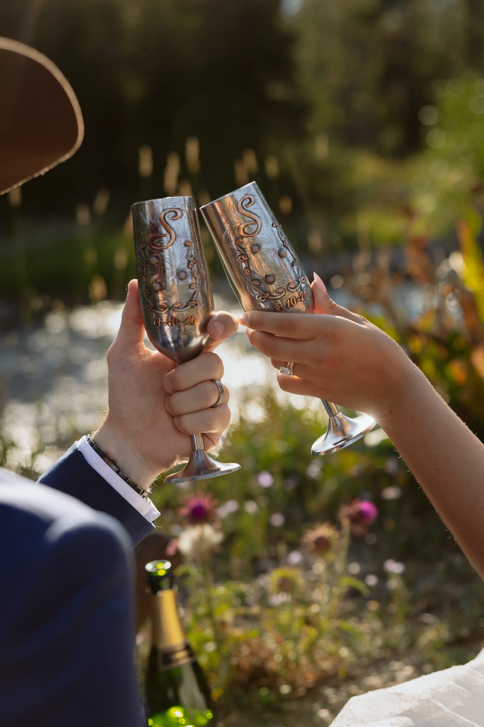 Customer photo review of Champagne Flutes Style 01