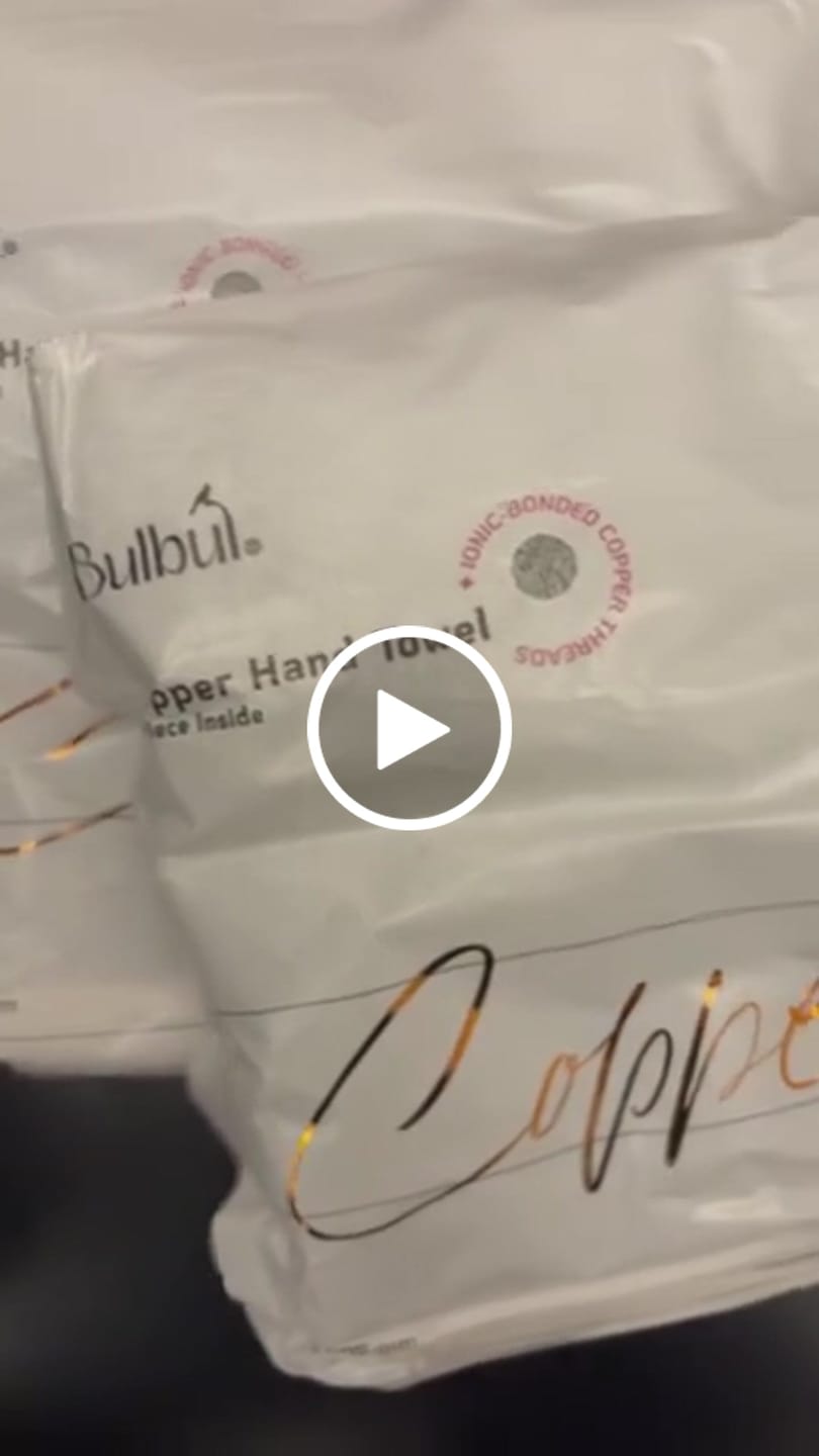 Customer video review of Premium Copper Hand Towel | Antibacterial