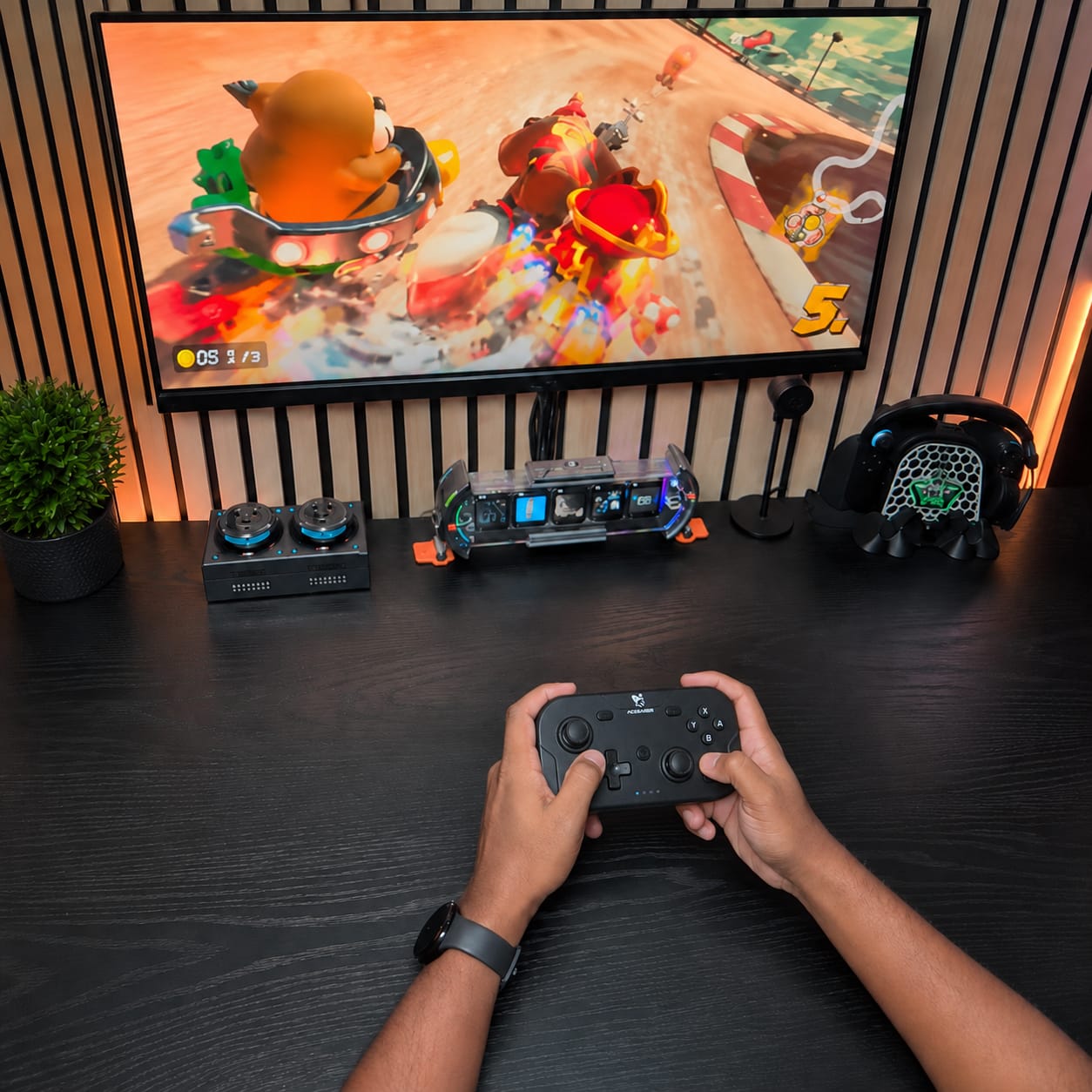 Customer photo review of AceGamer T50 Black Wireless Pocket Controller