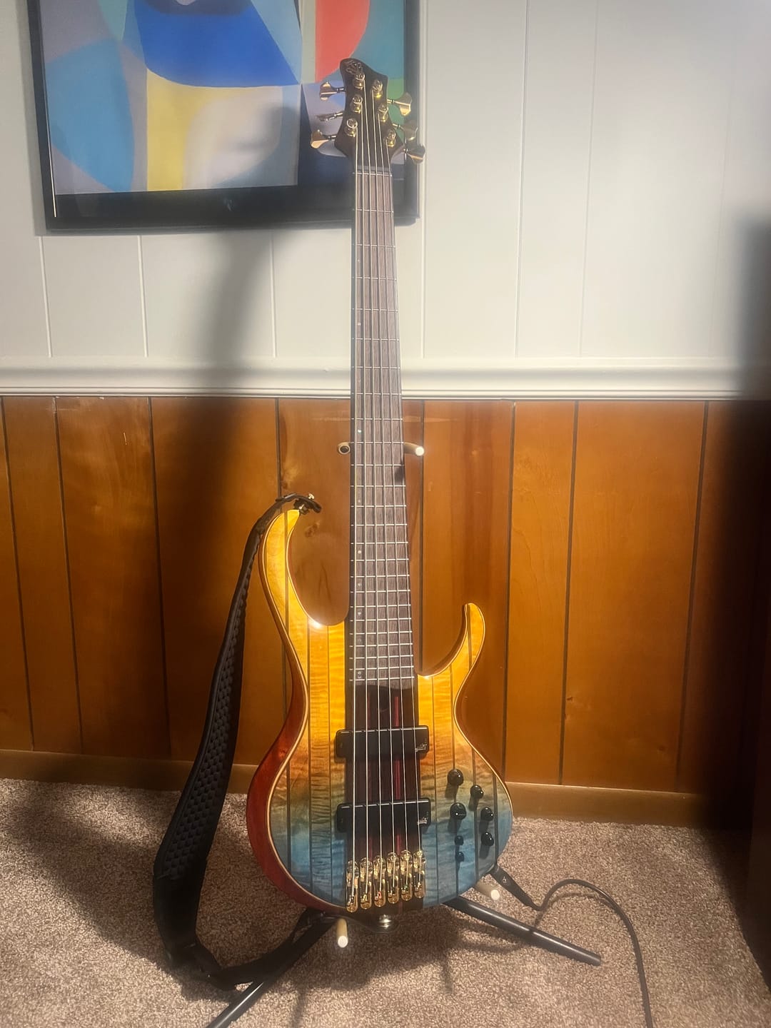 Customer photo review of Zero-Gravity Guitar Strap | Weightless Comfort for Bass & Guitar