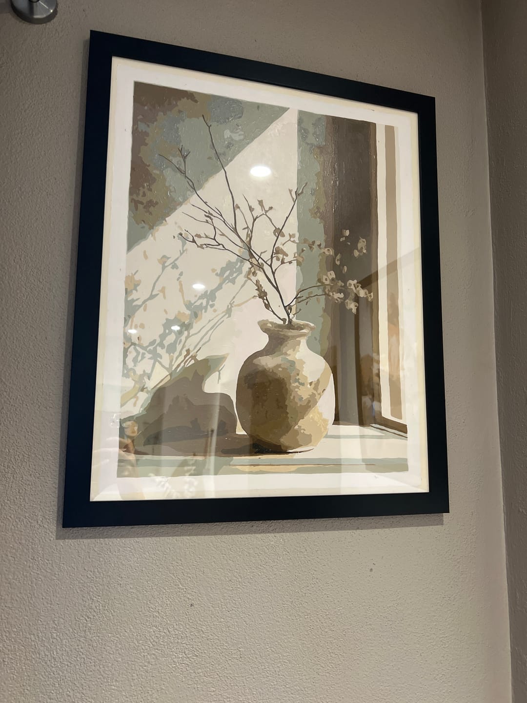 Customer photo review of Malen nach Zahlen - Zweige im Licht
