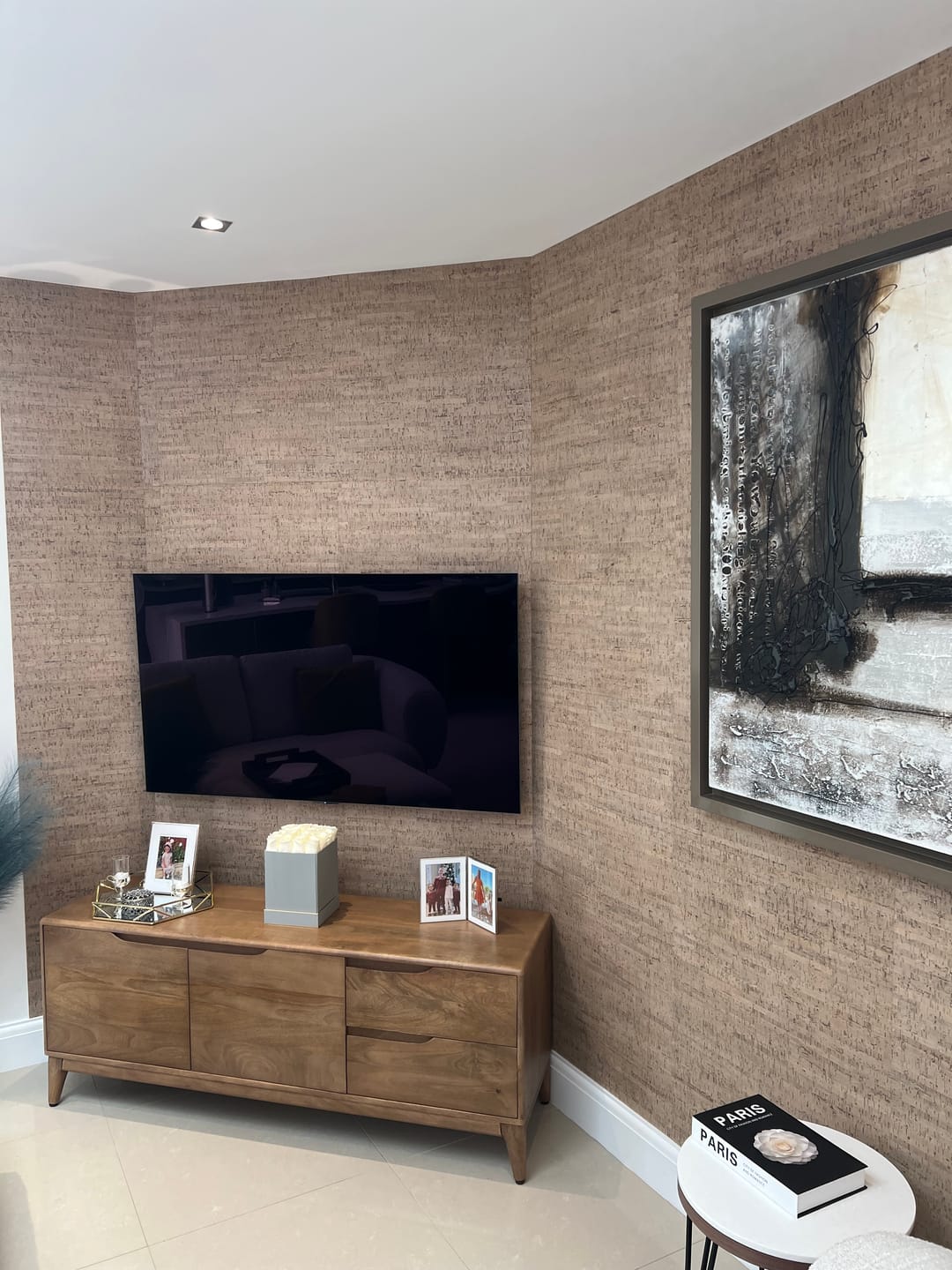 Customer photo review of CorkWall Tile Porto Beige