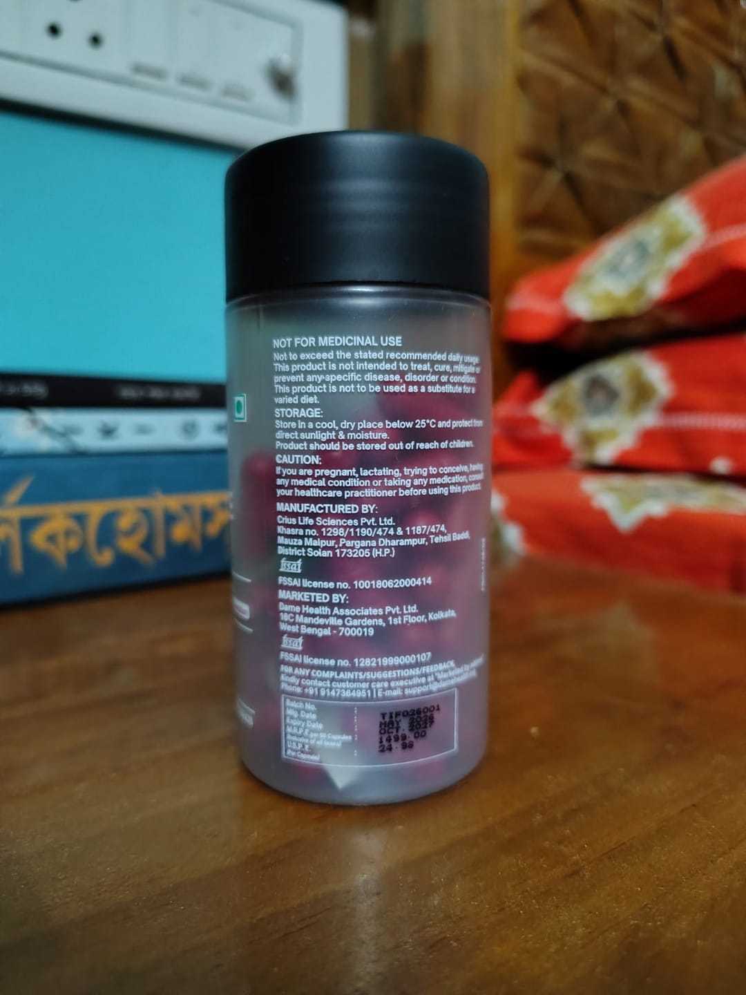 Customer photo review of Berberine HCL 98% + Milk Thistle |  Complete Metabolic Support | Gynac-Formulated