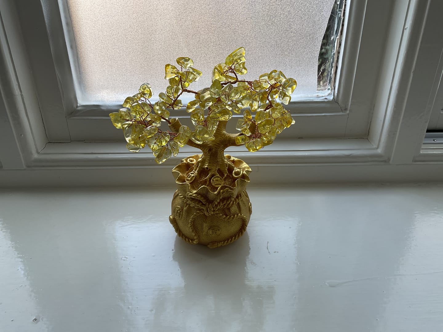 Customer photo review of Buddha Stones Natural Citrine Money Tree Gemstone Ornament - Feng Shui for Prosperity