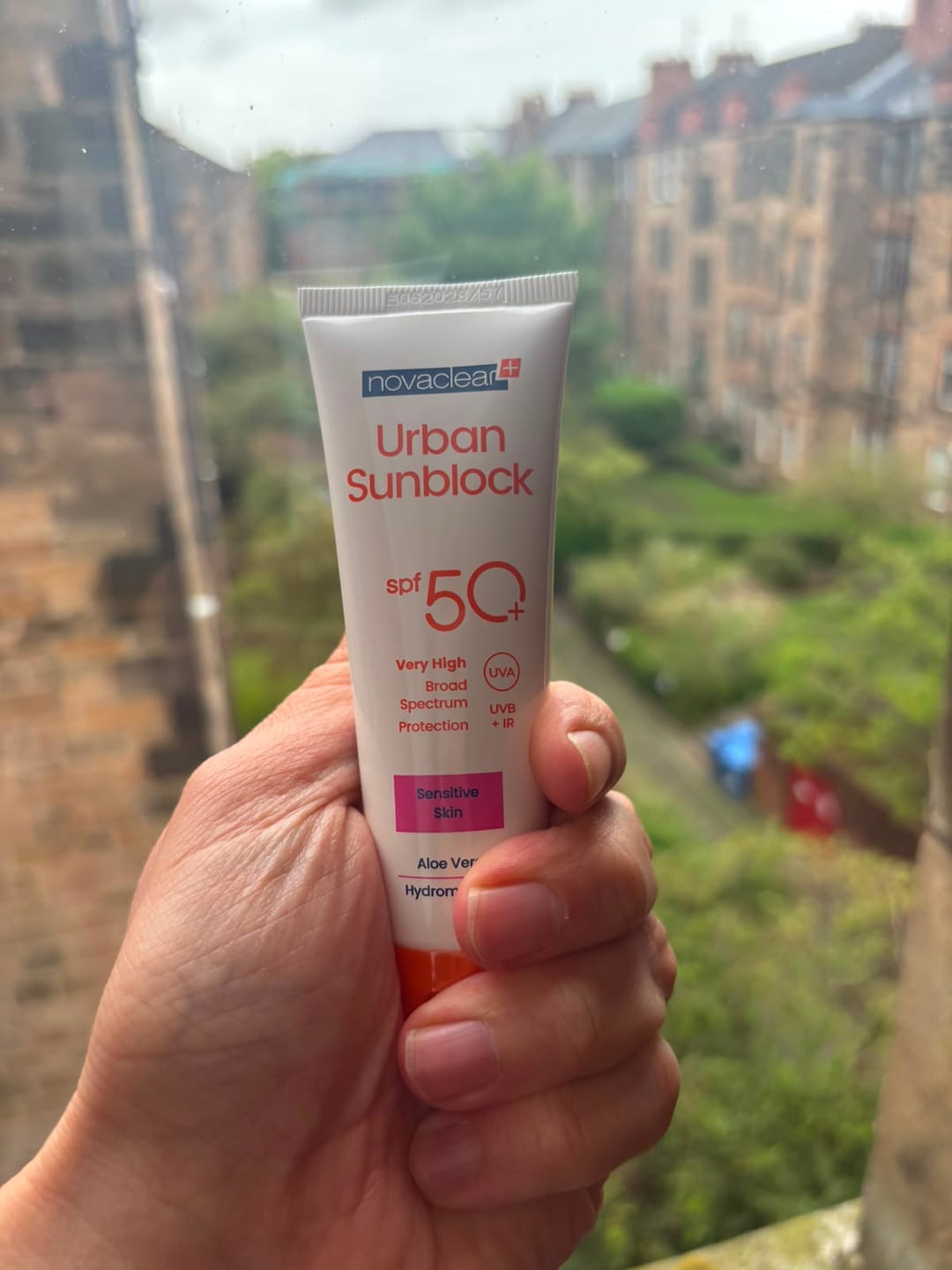 Customer photo review of Urban Sunblock SPF 50+ Sensitive Skin- 40ml