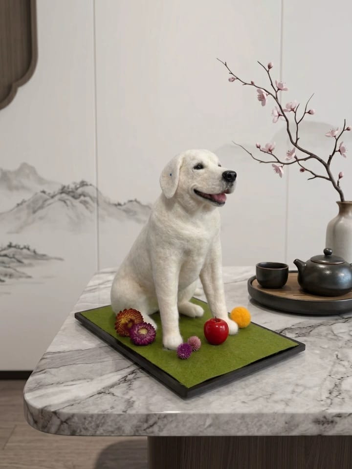 Customer photo review of Handmade Pet Felt Clones