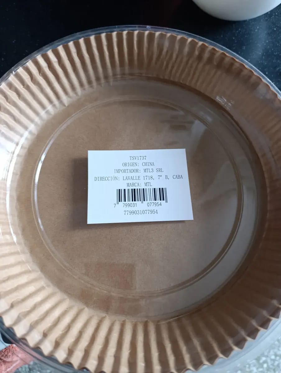 Customer photo review of 🍟 Papel para Airfryer – Paquete de 50 Unidades 🍗