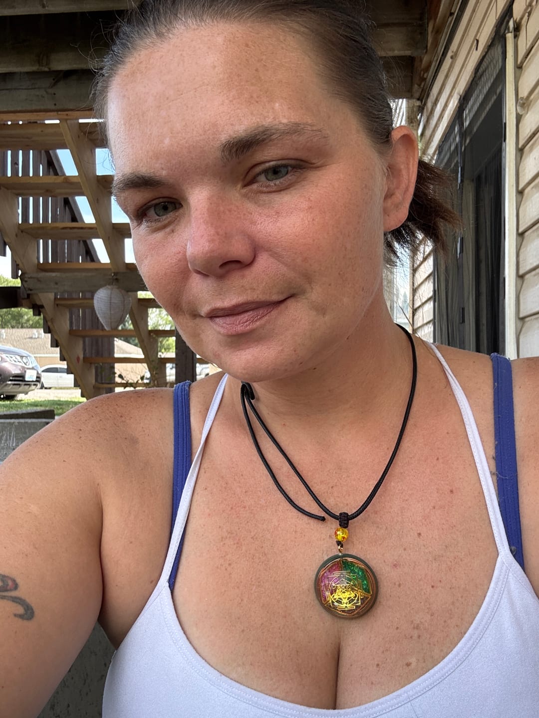 Customer photo review of Magnetic Energy Talisman + FREE Tarot Cards
