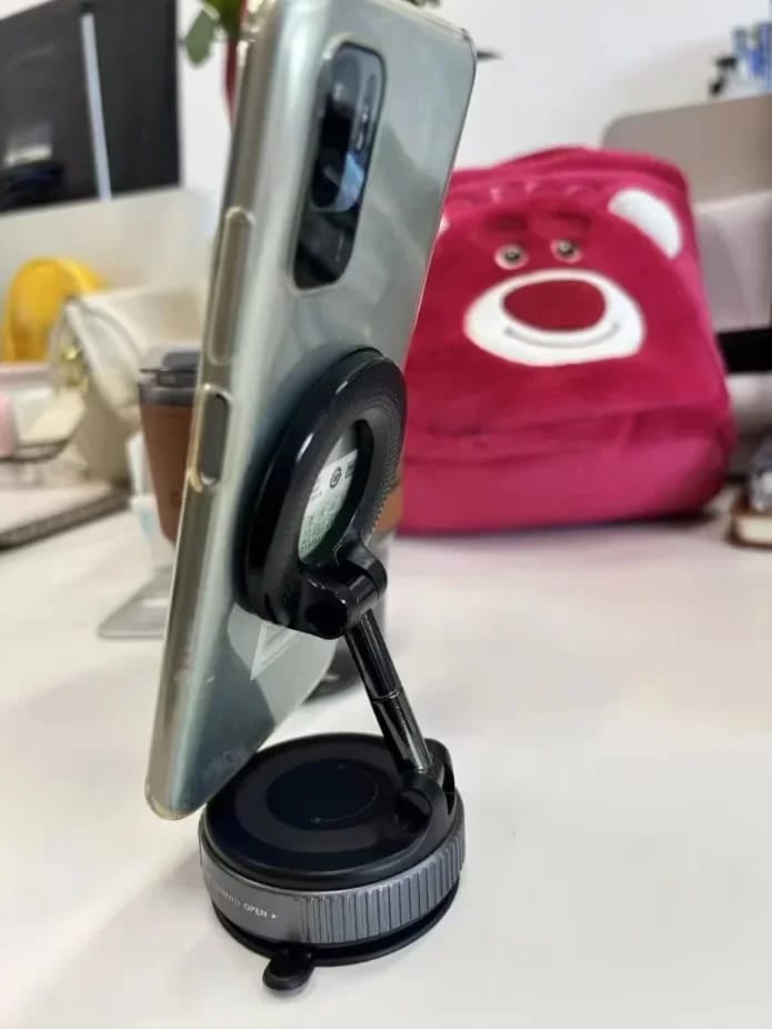 Customer photo review of Magnetic Phone Holder Foldable Design 360°