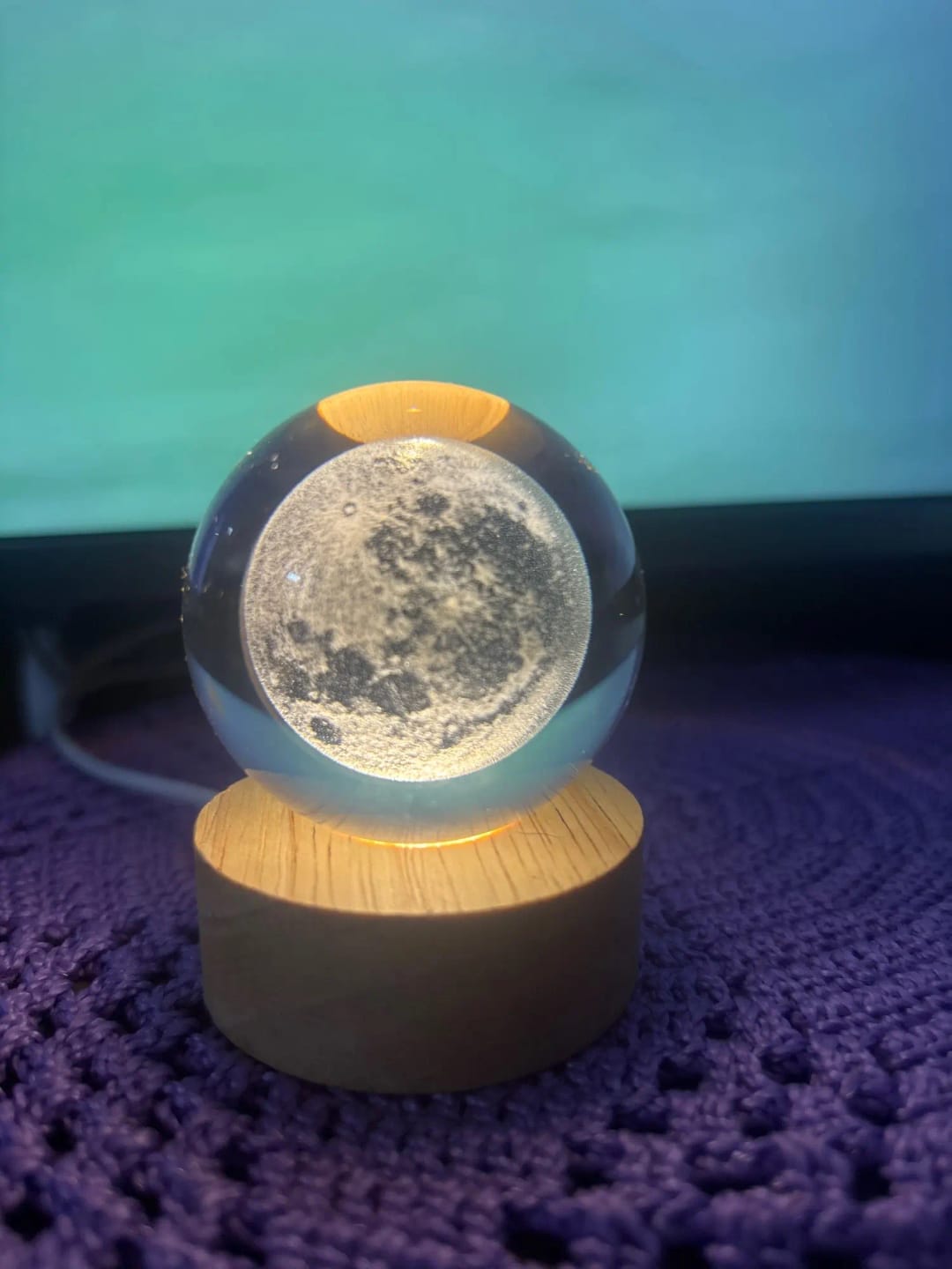 Customer photo review of Crystal Space Lamp