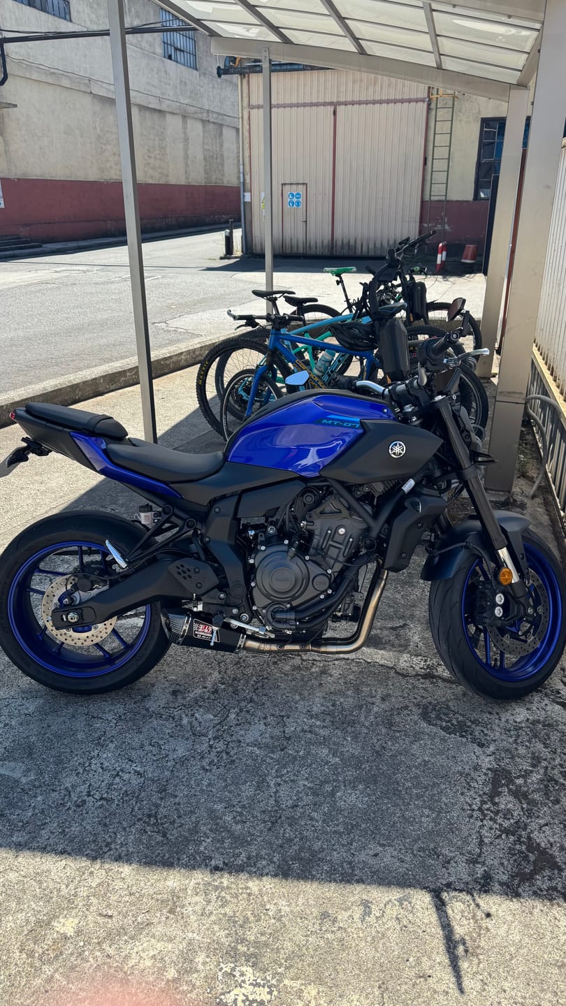 Customer photo review of Línea Completa Artesanal Yamaha MT-07/ R7/ Tracer 7/ XSR700 (2014-2026) Acero Inoxidable