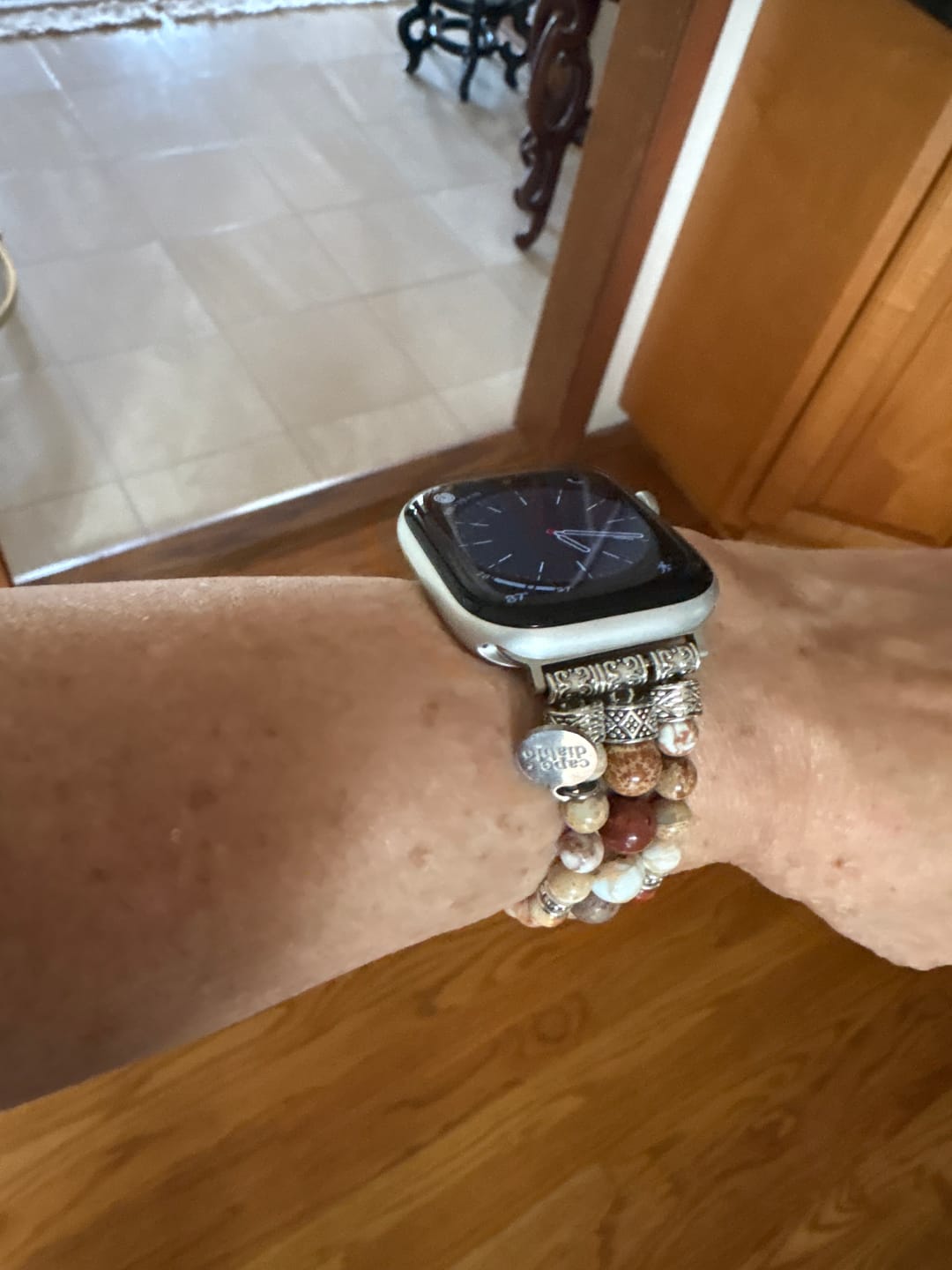 Customer photo review of Imperial Earth Jasper Apple Watch Strap