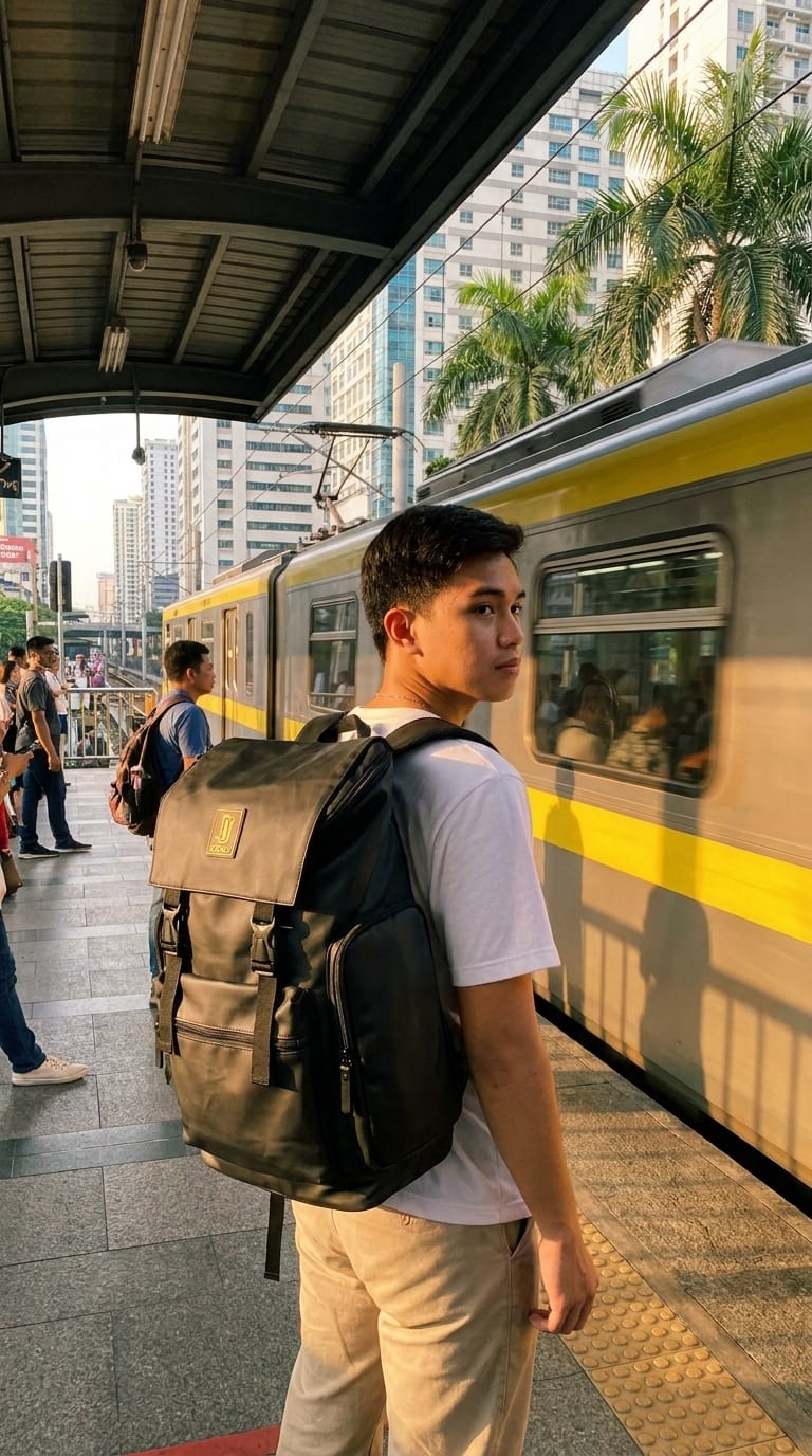 Customer photo review of ZURICH Travel backpack with laptop compartment