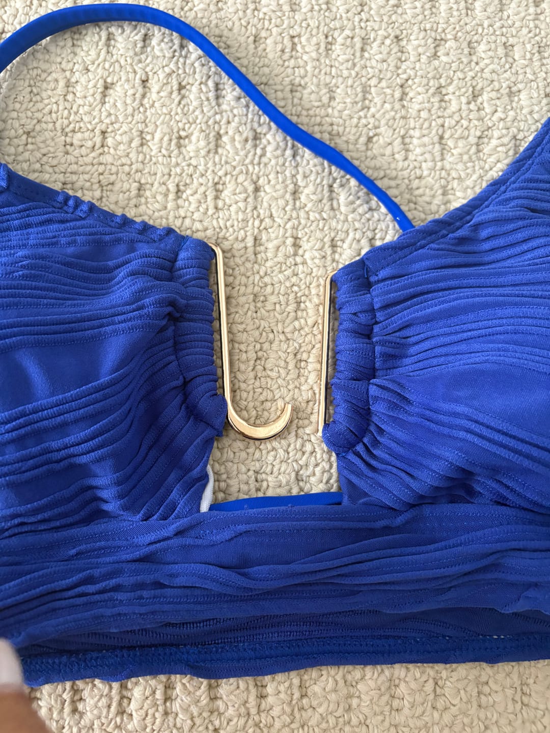 Customer photo review of EMOSWIM High-Waisted Tummy Control Bikini Set Textured U-Wire Cutout Swimwear