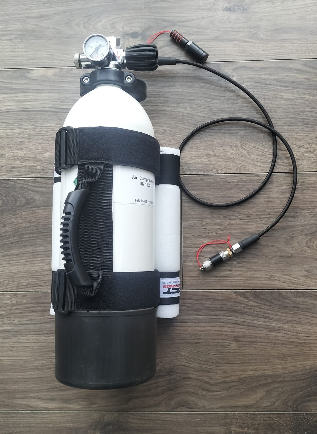 Customer photo review of Airgun Charging Bottle Braided Hose 1 metre