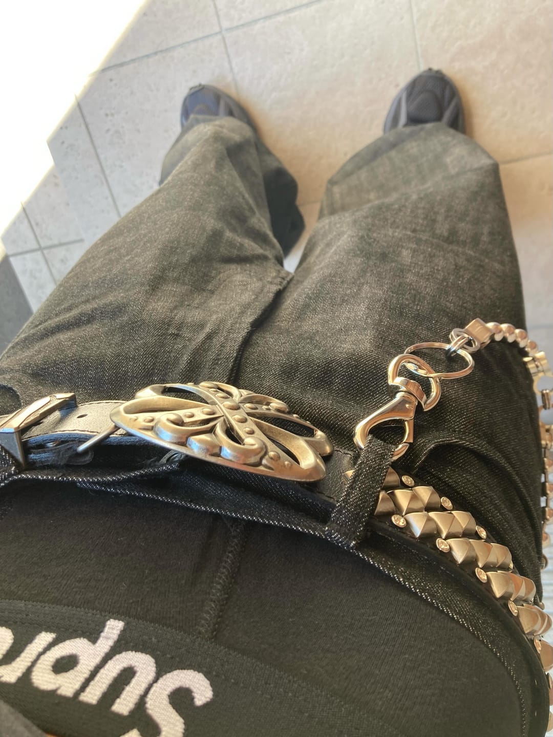 Customer photo review of Snake Print Honeysuckle Belt