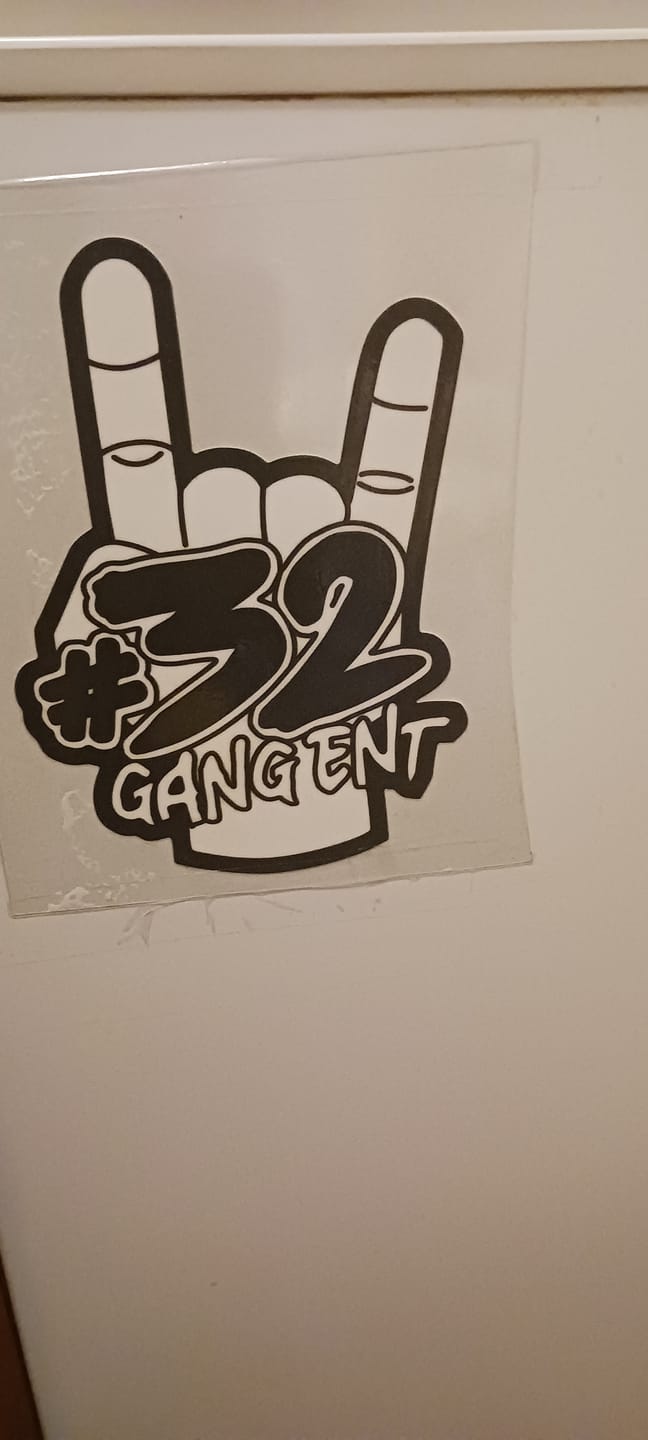 Customer photo review of 32 GANG DECAL