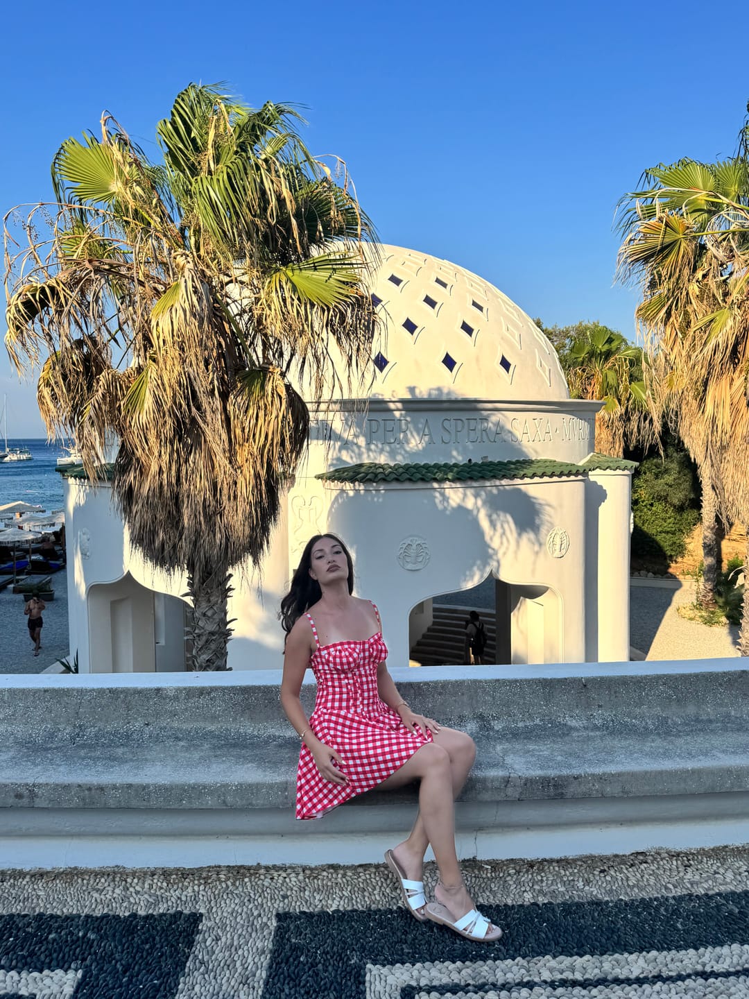 Customer photo review of Mini Καρό φόρεμα