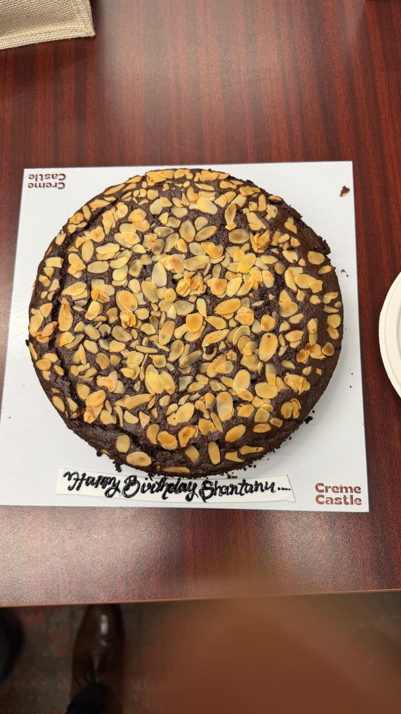 Customer photo review of Chocolate Almond Tea Cake