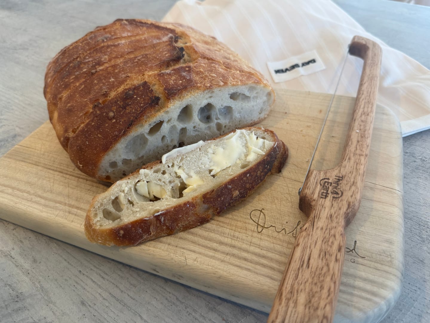 Customer photo review of Bread Saw - Tasmanian Oak
