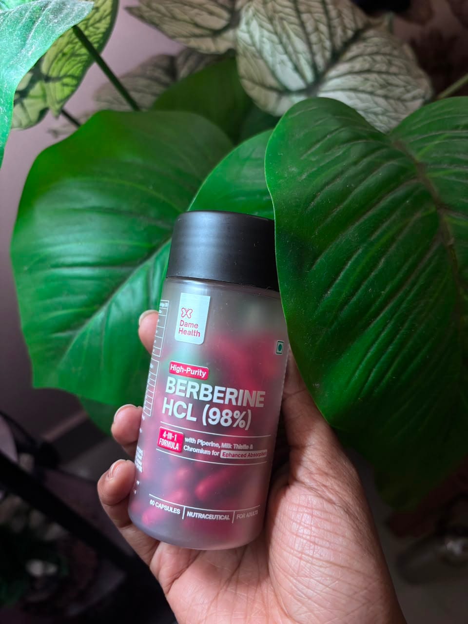 Customer photo review of Berberine HCL 98% + Milk Thistle |  Complete Metabolic Support | Gynac-Formulated