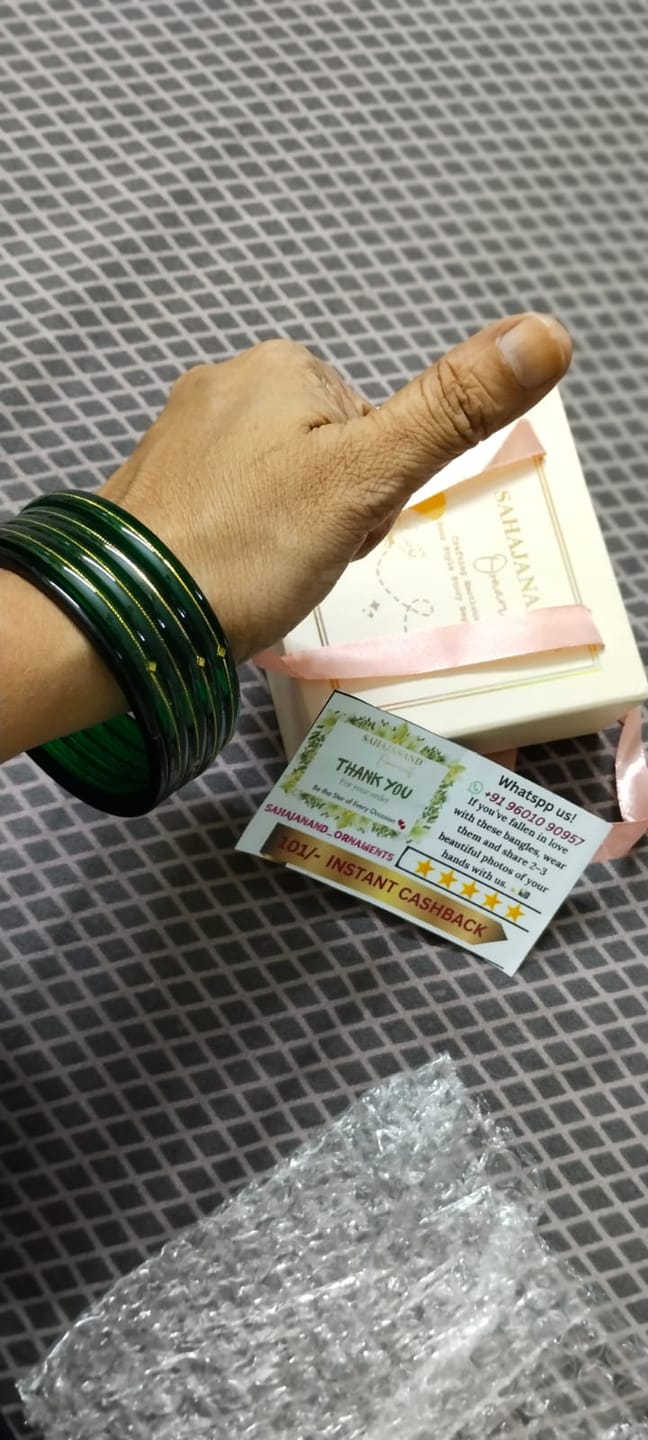 Customer photo review of Light Green - "Divya Shringar" 916 22k